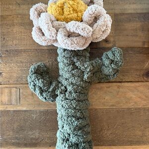 Plush Cactus with Flower